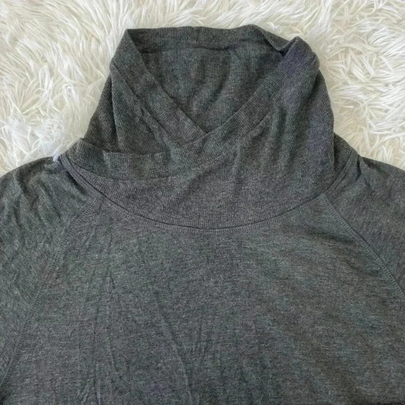 ATHLETA Duran Dolman Gray Women's Tunic Dress Size Small Cowl Neck Thumb… - Picture 7 of 12